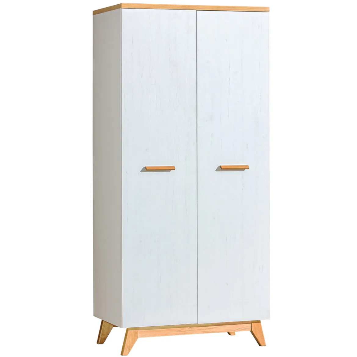 Ormar Sven 2 vrata 85x52x185 bela/natur