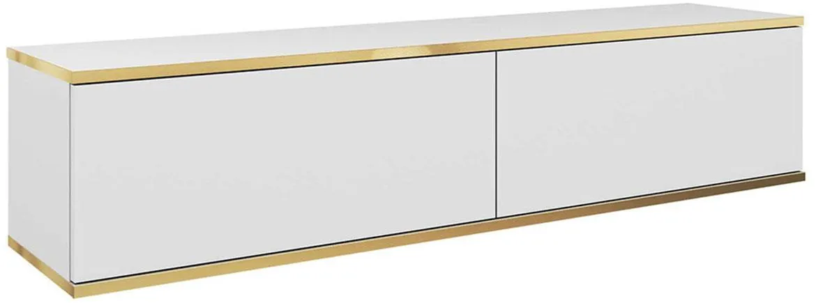 Oro 135 TV komoda 2 vrata 135x32x30 cm beli