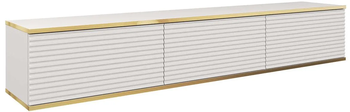 Oro 175 TV komoda 3 vrata 175x32x30 cm beli