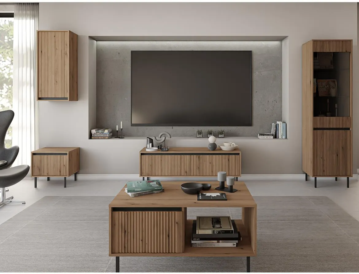 Osaka 302 2S tv komoda 2 fioke 140,2x40x50 cm hrast