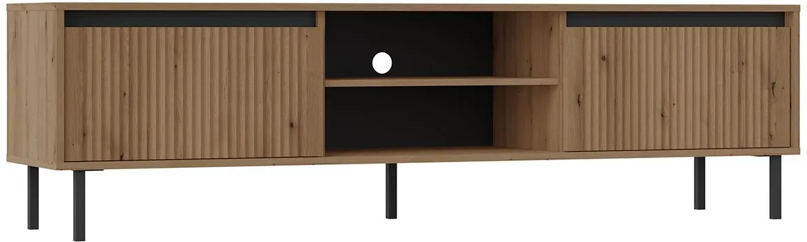 Osaka 312 2S tv komoda 2 fioke + 2 otvora 178,6x40x50 cm hrast