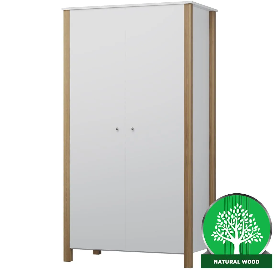 Oscar II ormar 2 vrata 90x53x180 cm beli