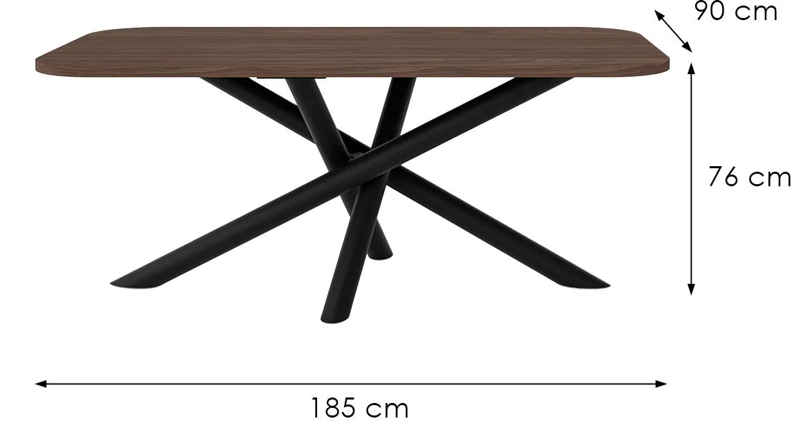 Oslo sto 185x90x77cm Wisconsin orah