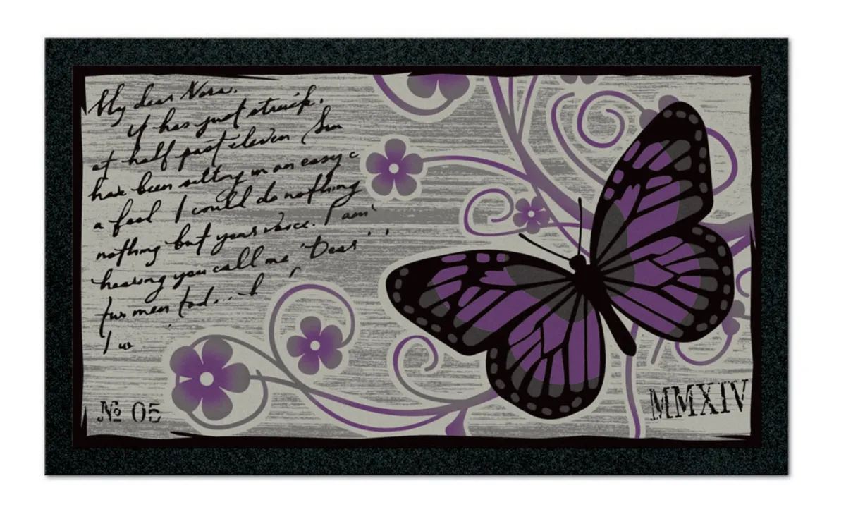 Otirač Vintage butterfly