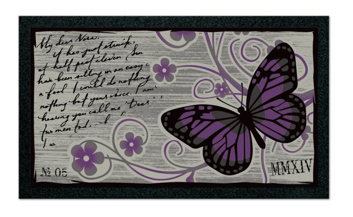 Otirač Vintage butterfly