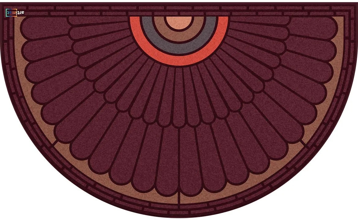 Otirac Fan 45x75 cm bordo