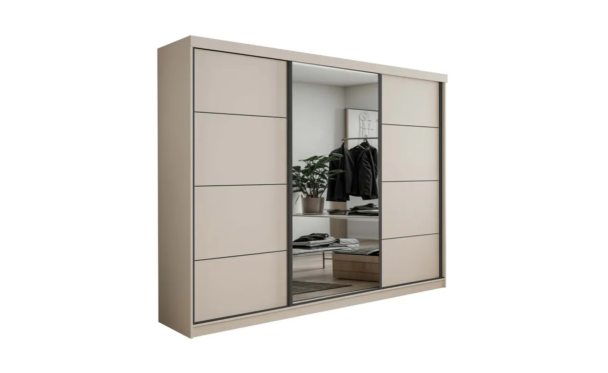 Palermo klizni ormar 250x62x200 cm kashmire