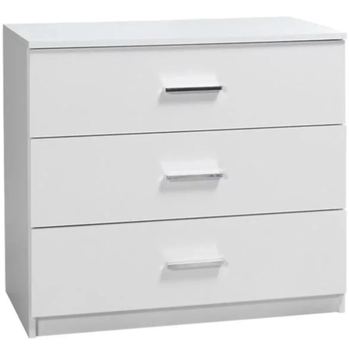 Panarea 27 komoda 3 fioke 93x42x81 cm  bela / bela visoki sjaj