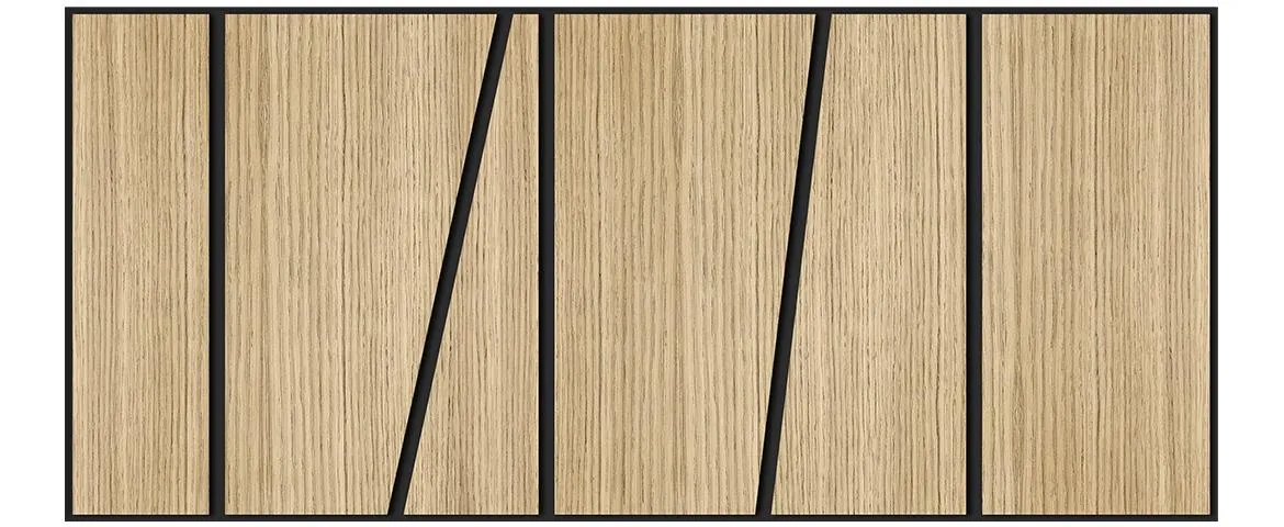 Panel slant hrast 65x29 cm MDF