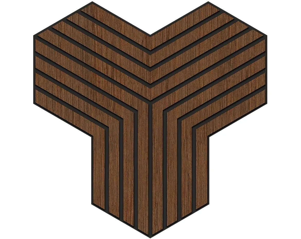 Panel triple wenge MDF