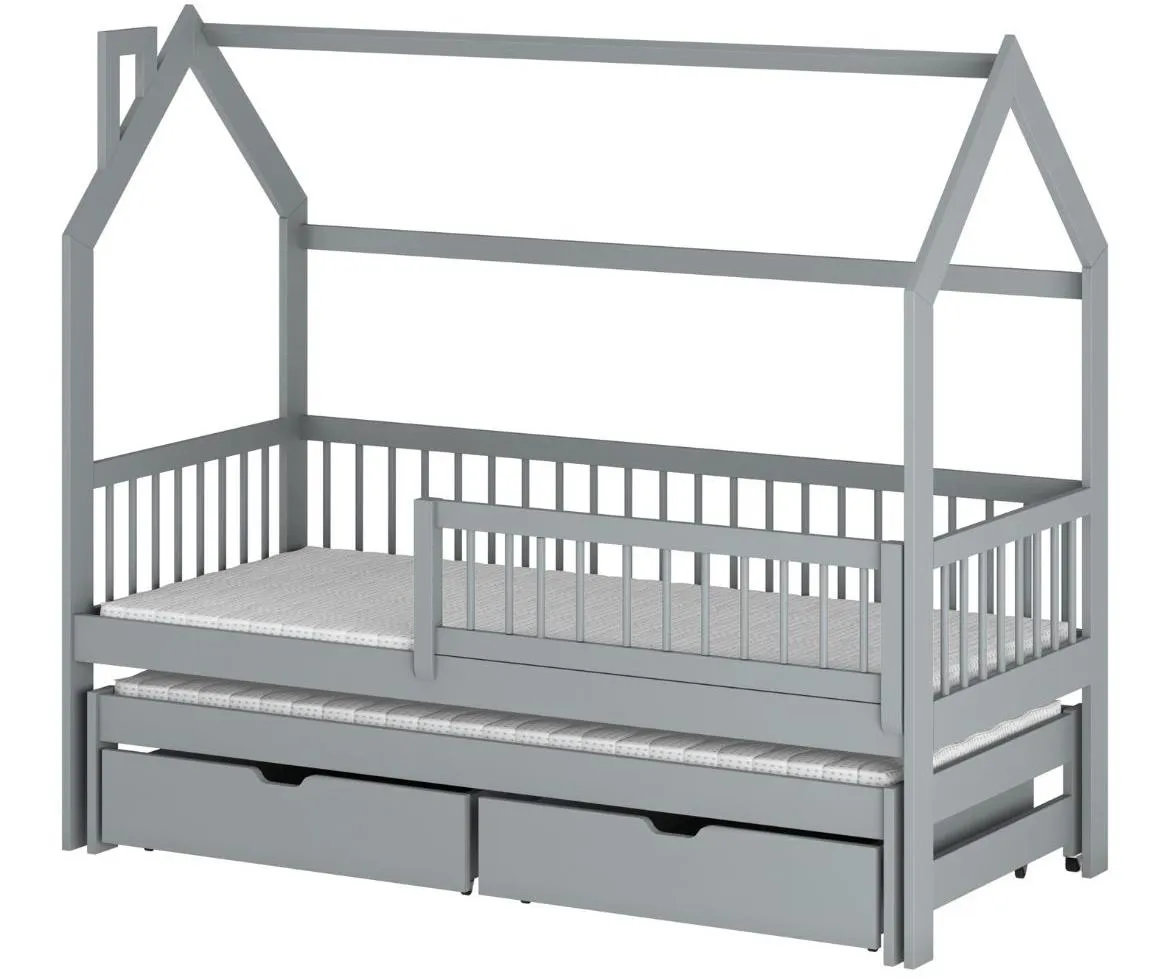 Papi krevet 86x164x158 cm sivi