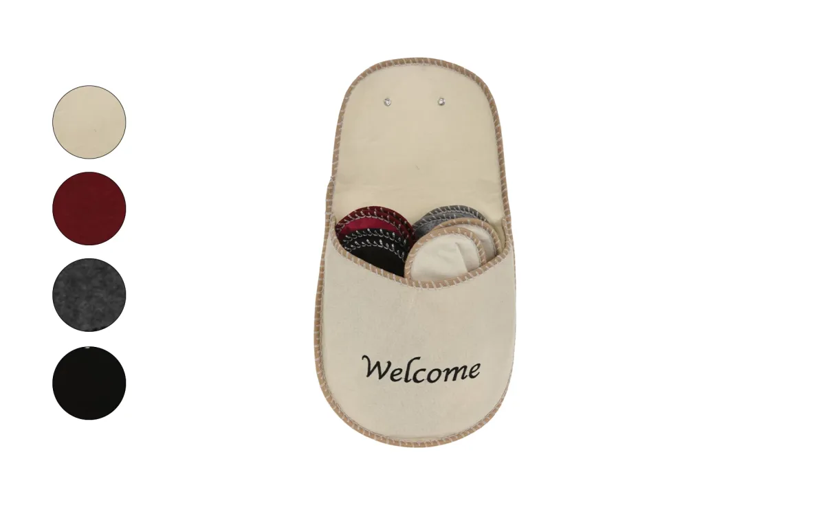 Papuče Welcome set od 4 pari više boja