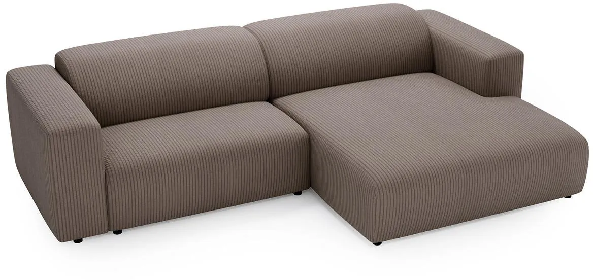 Passito ugaona garnitura 283x183x72 cm smeda desna Sztruks 29