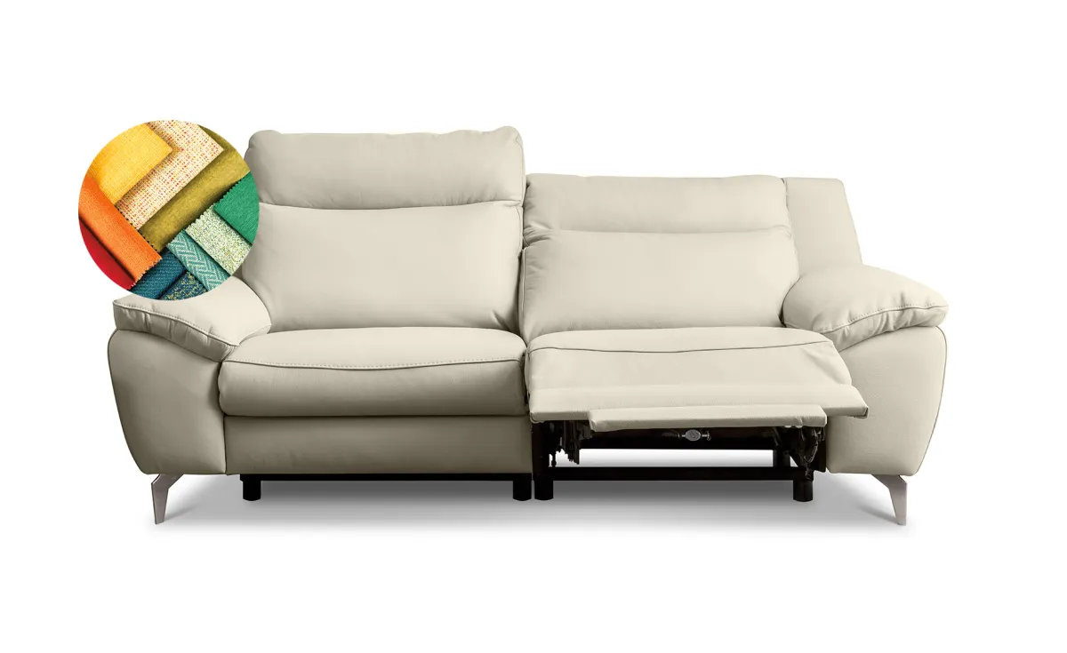 Perle trosed sa 2 relaks funkcije 216x96x95 cm koža dollaro