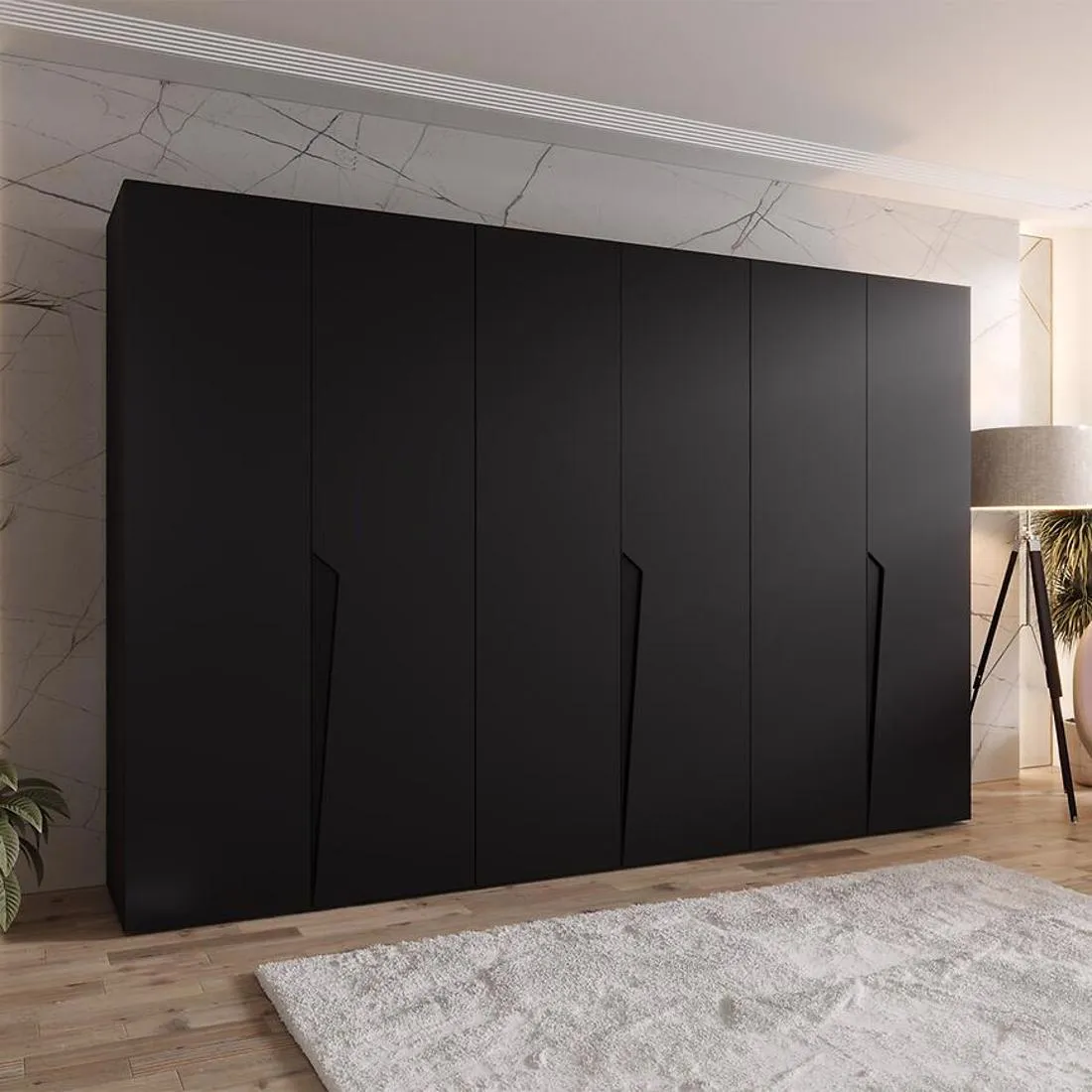 Piano ormar 300x50x202 cm crna