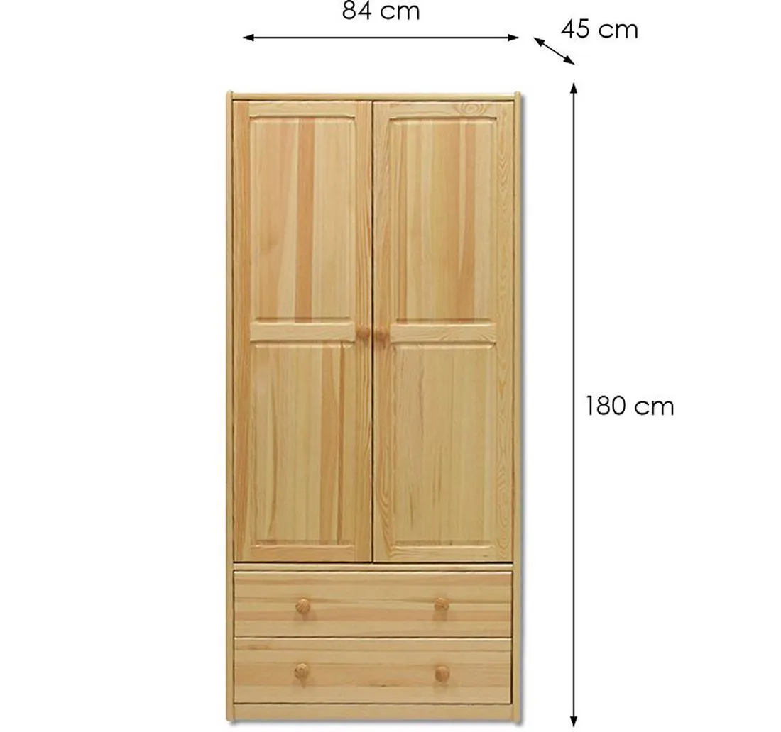 Pine garderober 84x4x180 cm drvo