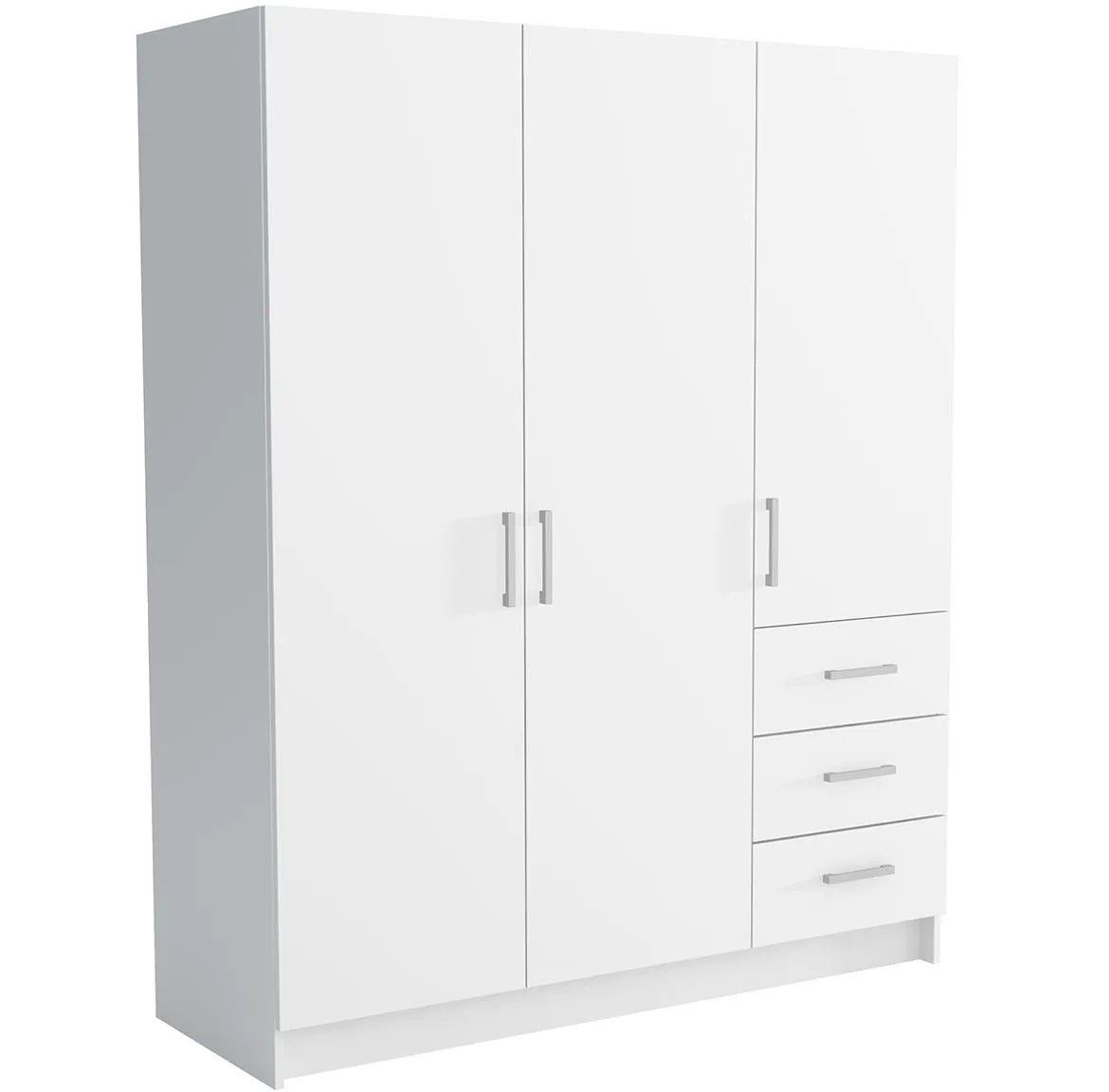 Pino 4 ormar 3 vrata+3 fioke 144x50x177 cm beli
