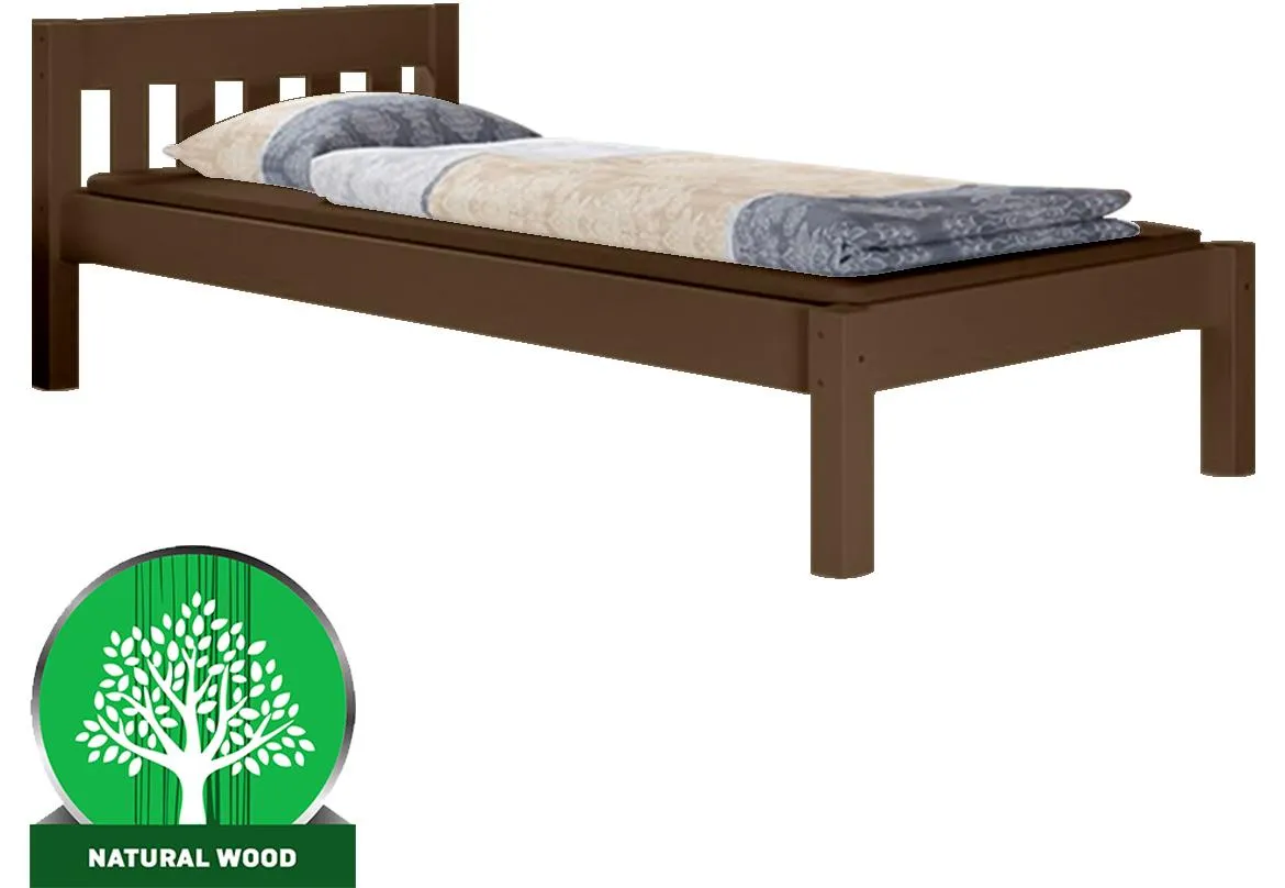 Pino krevet  bez podnice 99x214 cm tamno braon