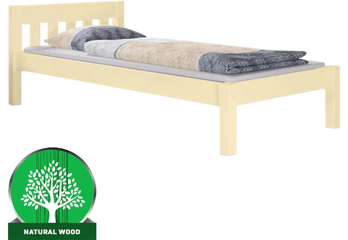 Pino krevet  bez podnice 99x214x70 cm svetli natur lakirani