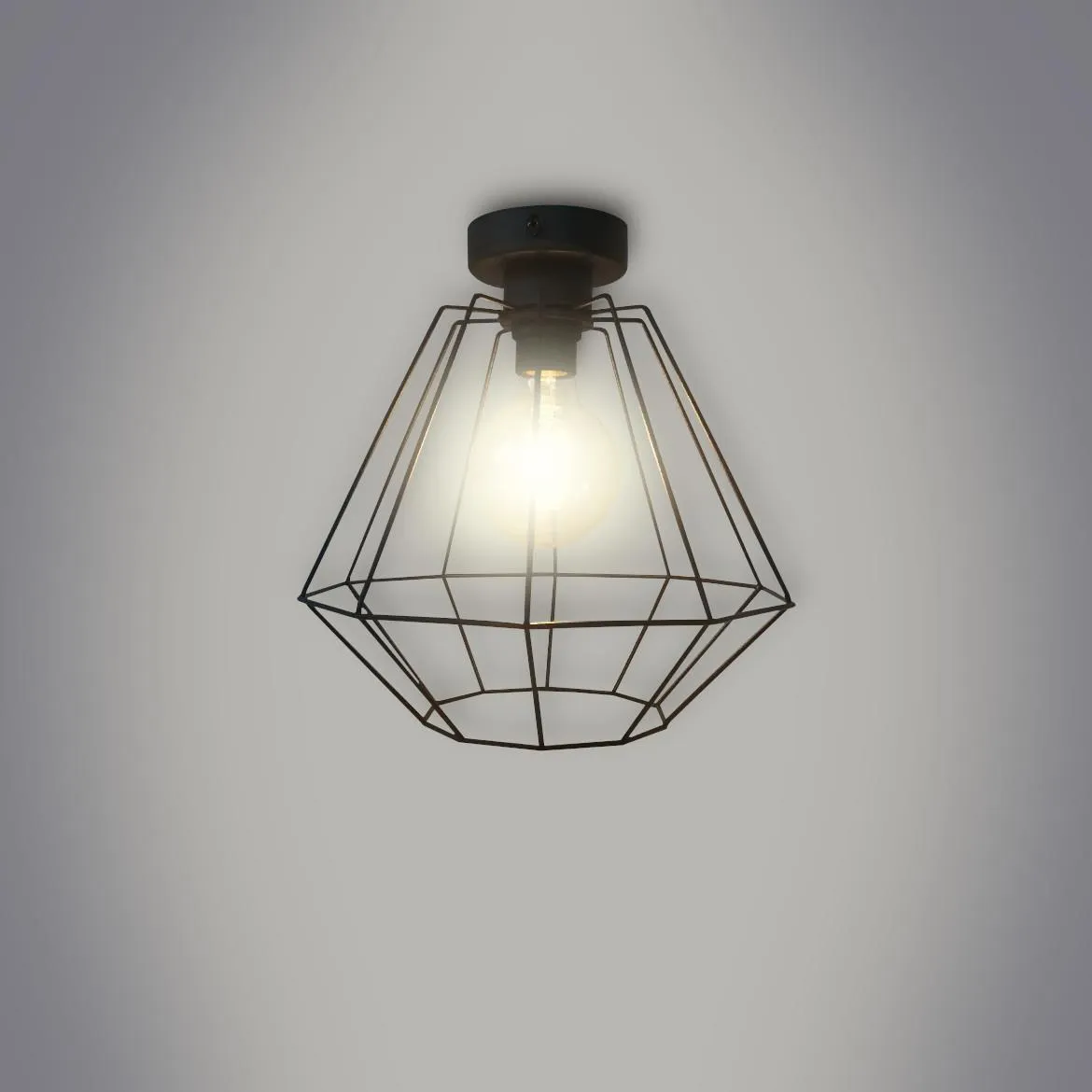 Plafonjera Diamond 30cm crna