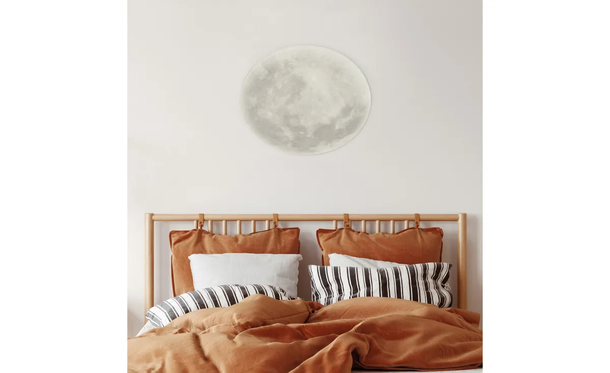 Plafonjera Lunar LED bela