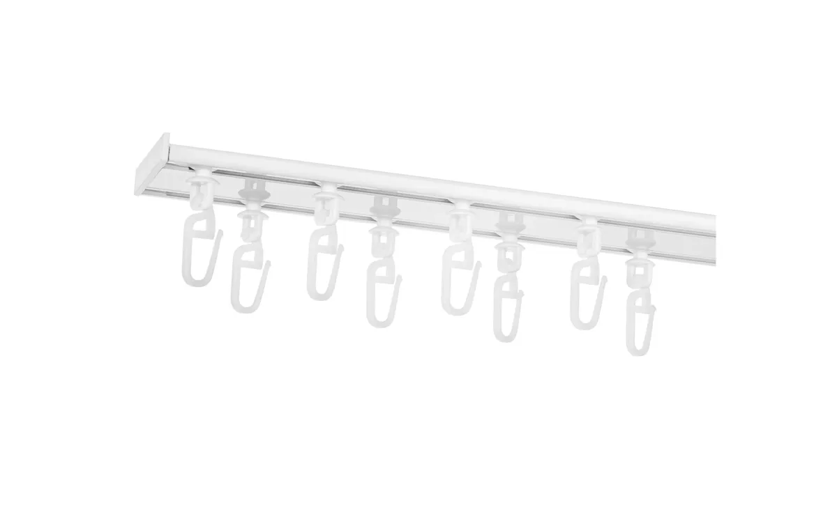 Plafonska garnišna dvokanalna aluminijumska,200 cm, bela