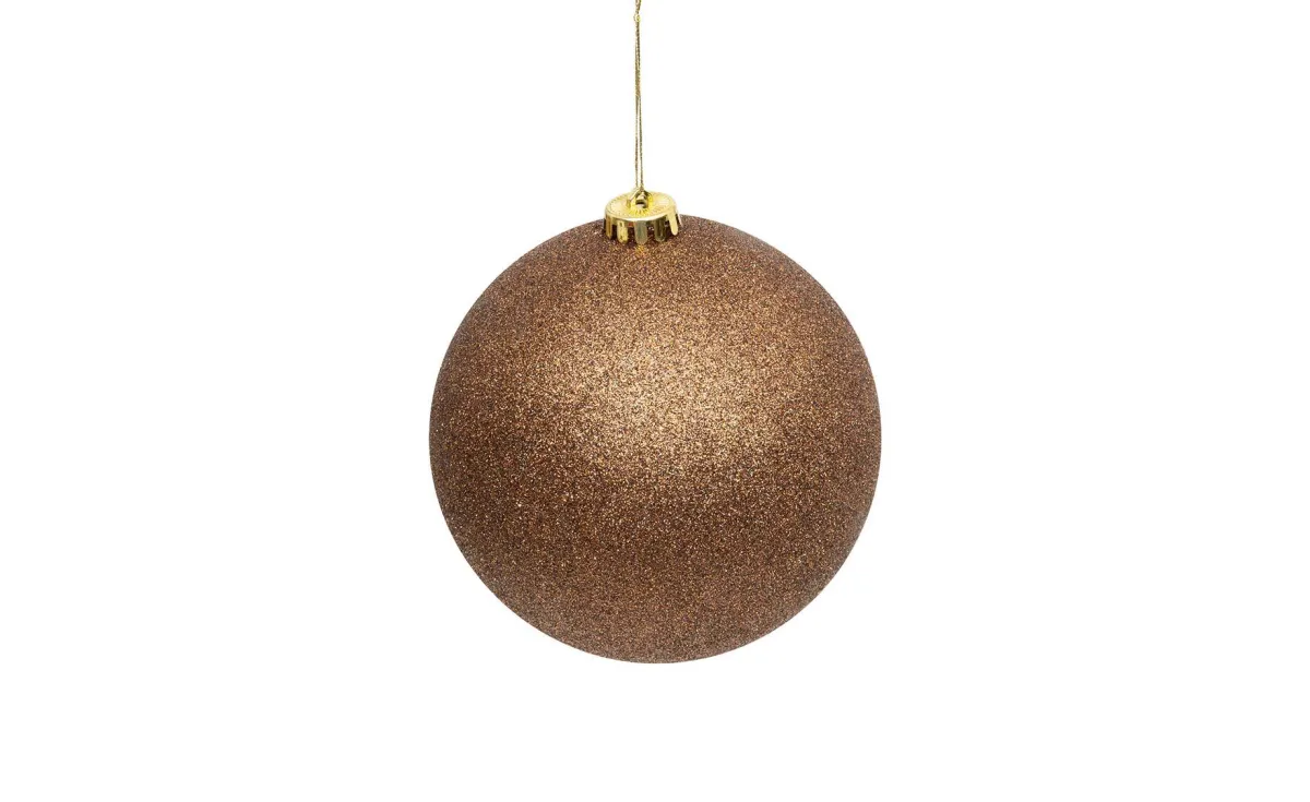 Plastična kugla Maxi 15 cm glittery bronze