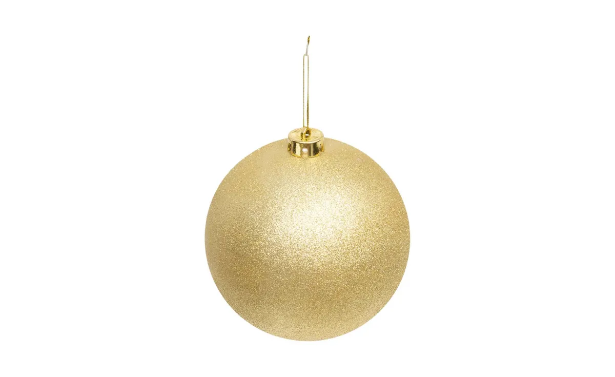 Plastična kugla maxi 15 cm glittery gold
