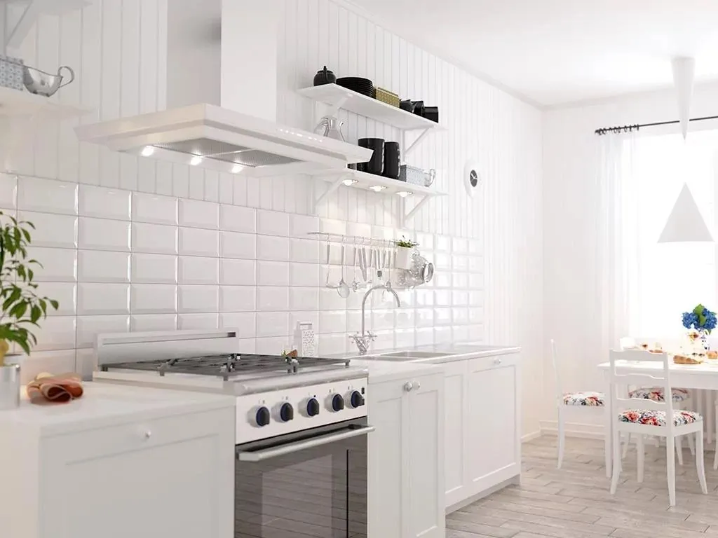 Pločice za kuhinju Metrotiles white glossy inspiracije
