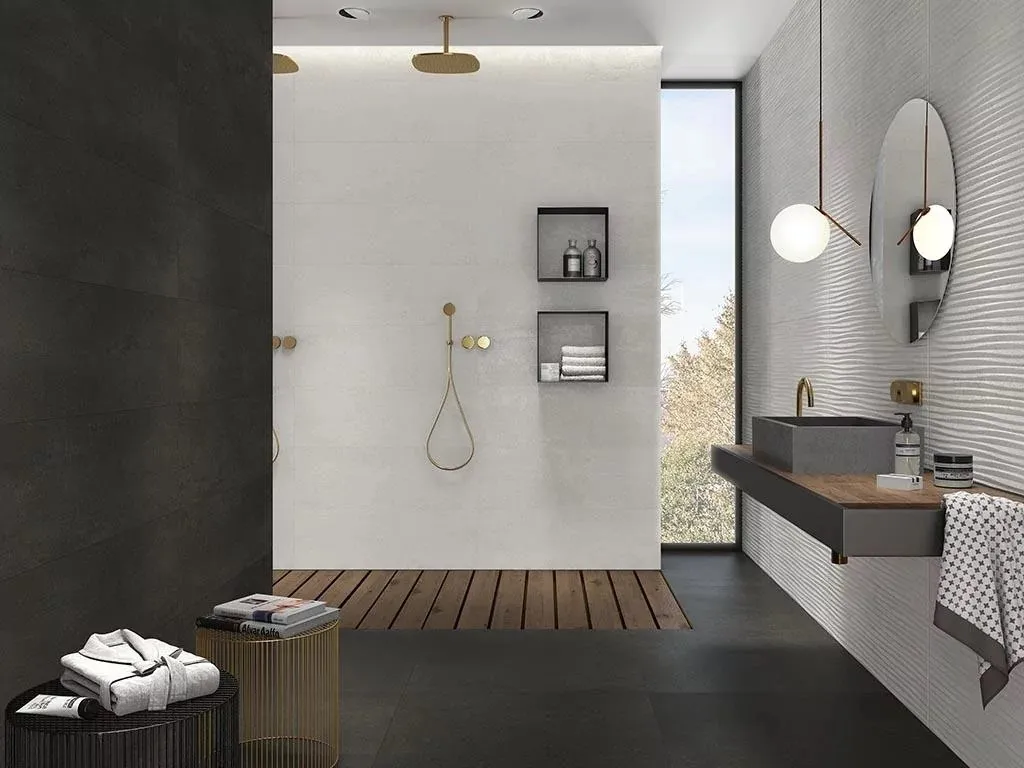 Pločice za kupatilo Slab Blanco II inspiracije