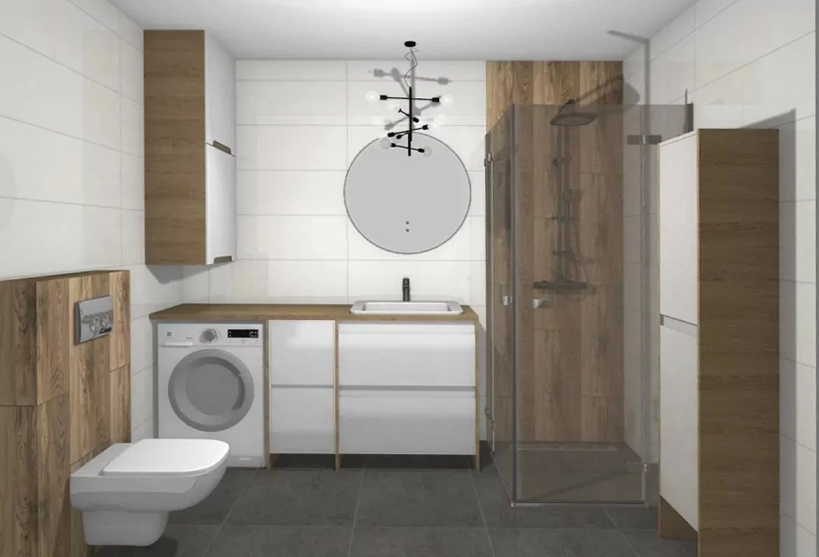 Pločice za kupatilo Wood brown inspiracije