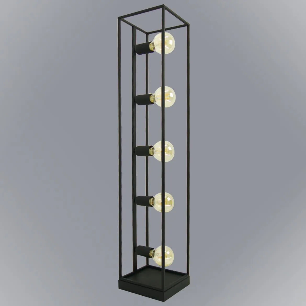 Podna lampa Horus 5 crna