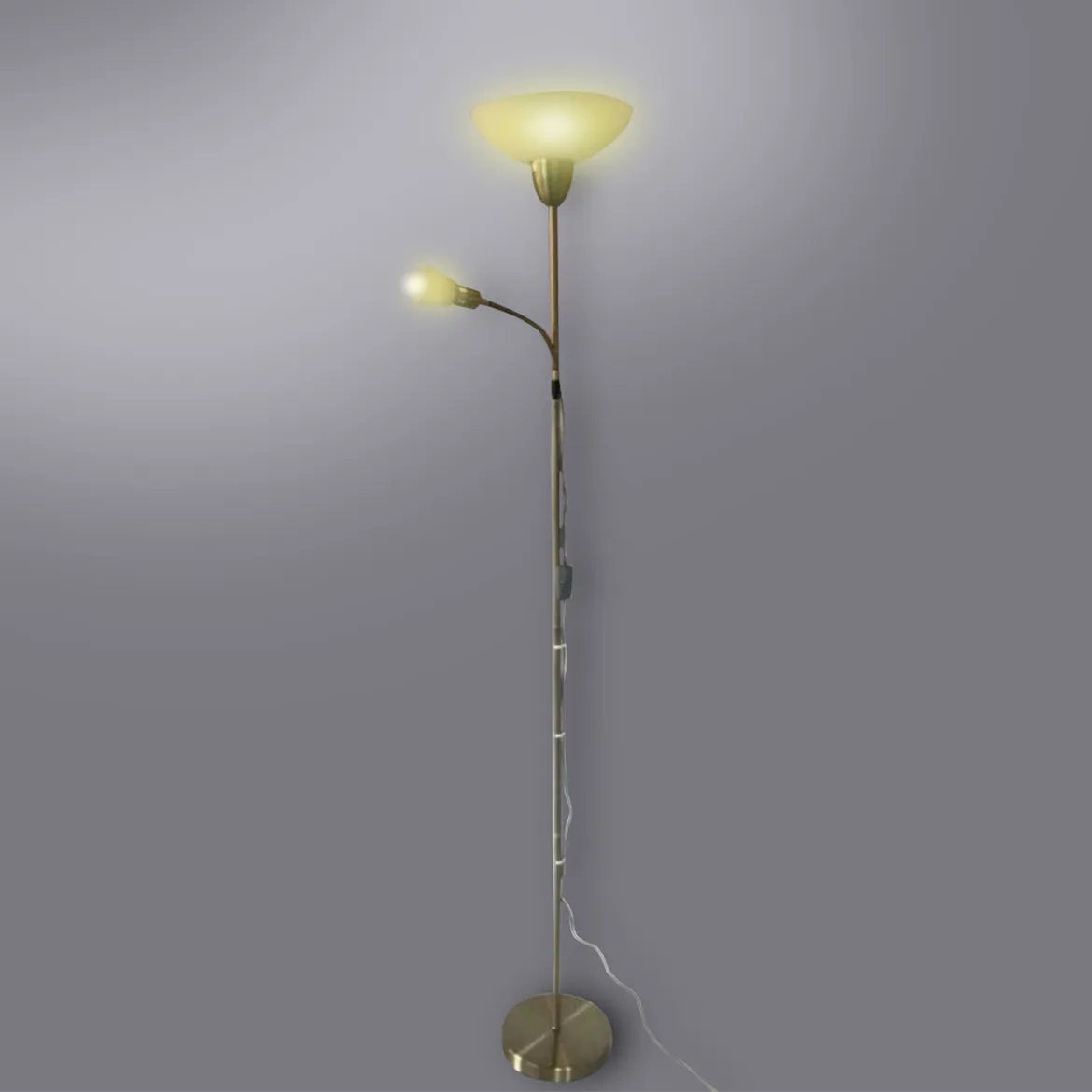 Podna lampa Koi srebrna