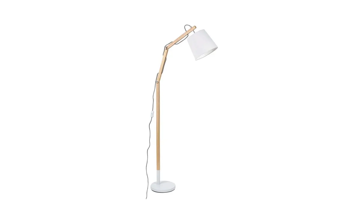 Podna lampa Thomas natur/bela