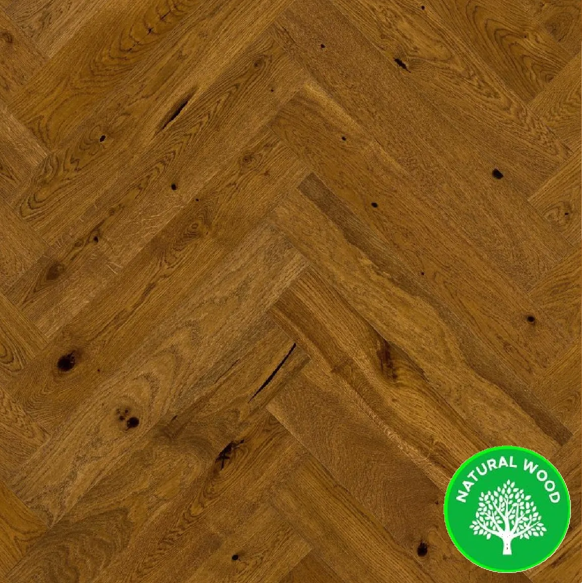 Podna ploca Barlinek Hrast Country Cognac Riblja kost 14x130x725