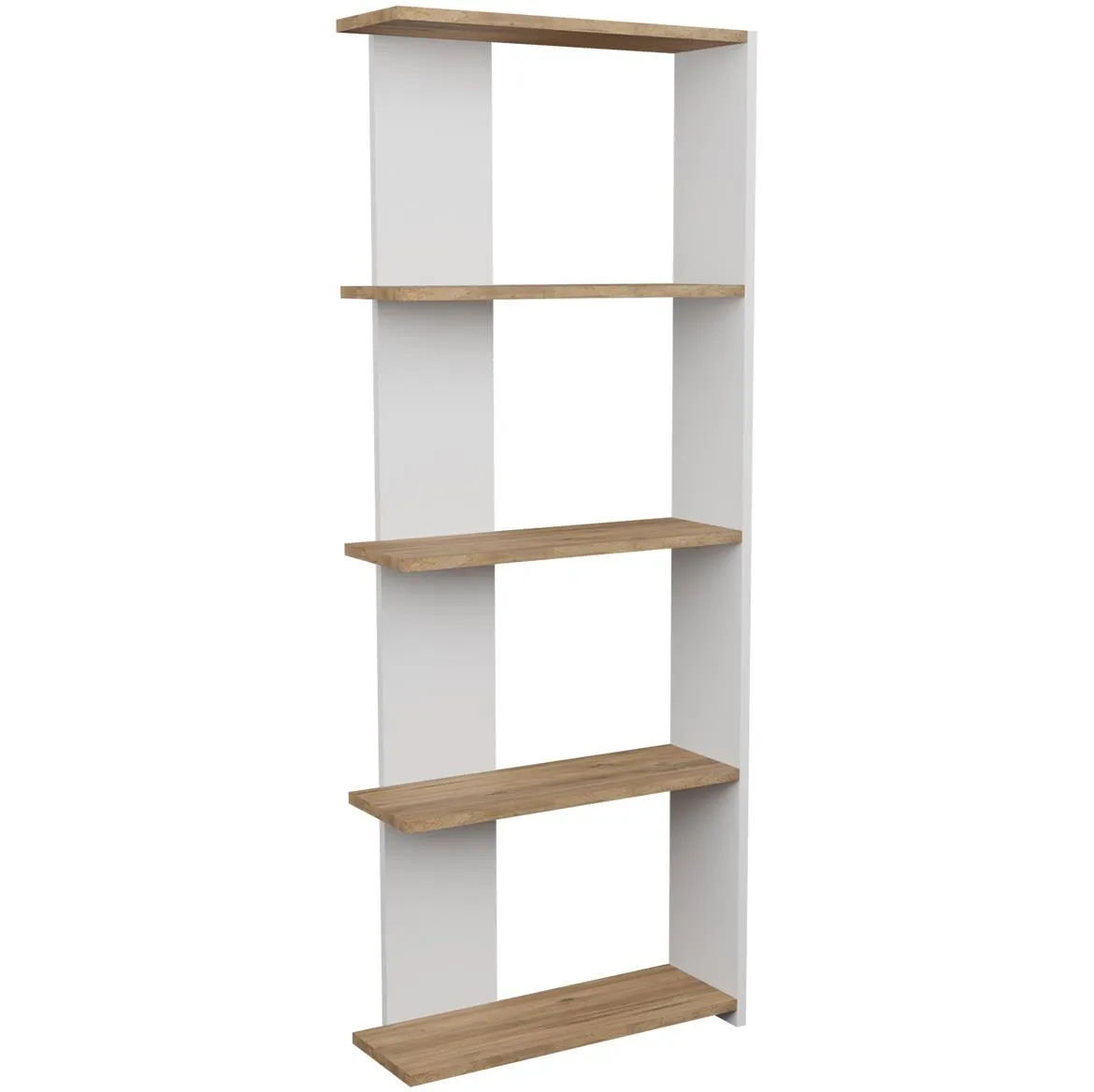Polica FD-AERSBS-02 crna/natur 58x21,5x170