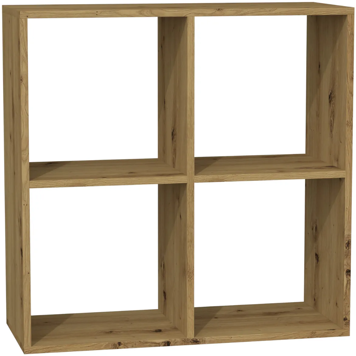 Polica Malax 4 otvora 74x30x75 hrast