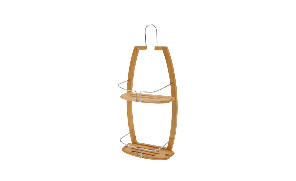 Polica za tuš Bamboo 27x12,5x61cm