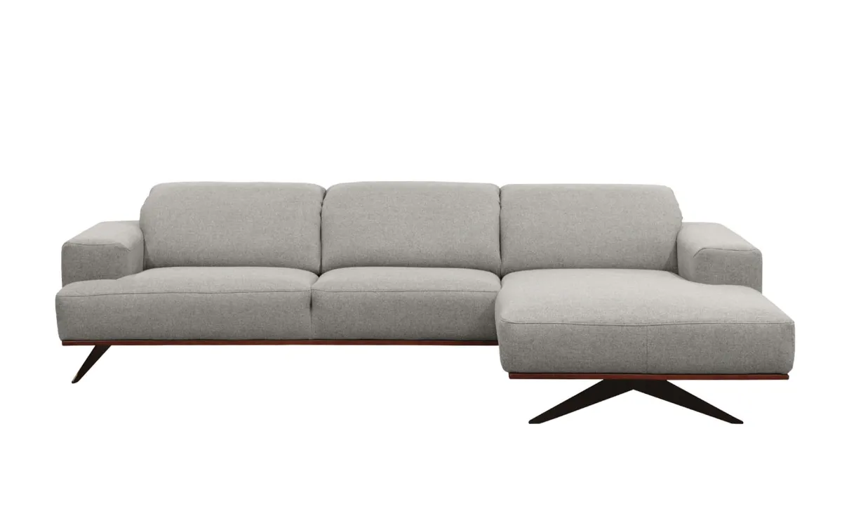 Portland ugaona garnitura sivo bež desna 298x187x76/98 cm