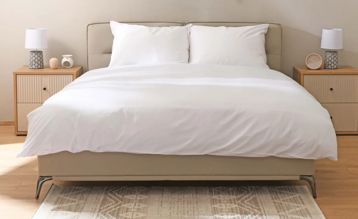 Posteljina Lux 200x200cm bela