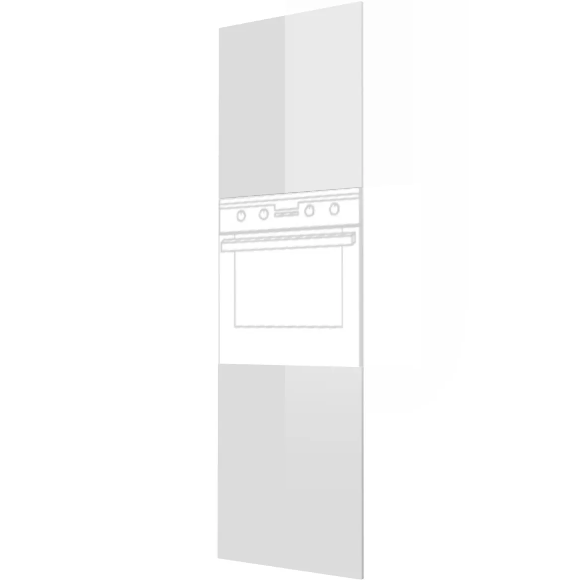 Prednja vrata Platinum D14RU / 2D bela