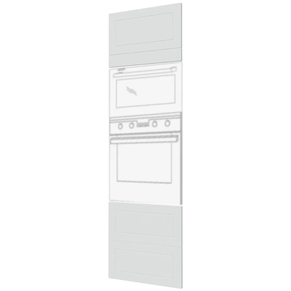 Prednja vrata Quantum D14 RU / 2M / 2E / 2H / 2A - 284 bela mat