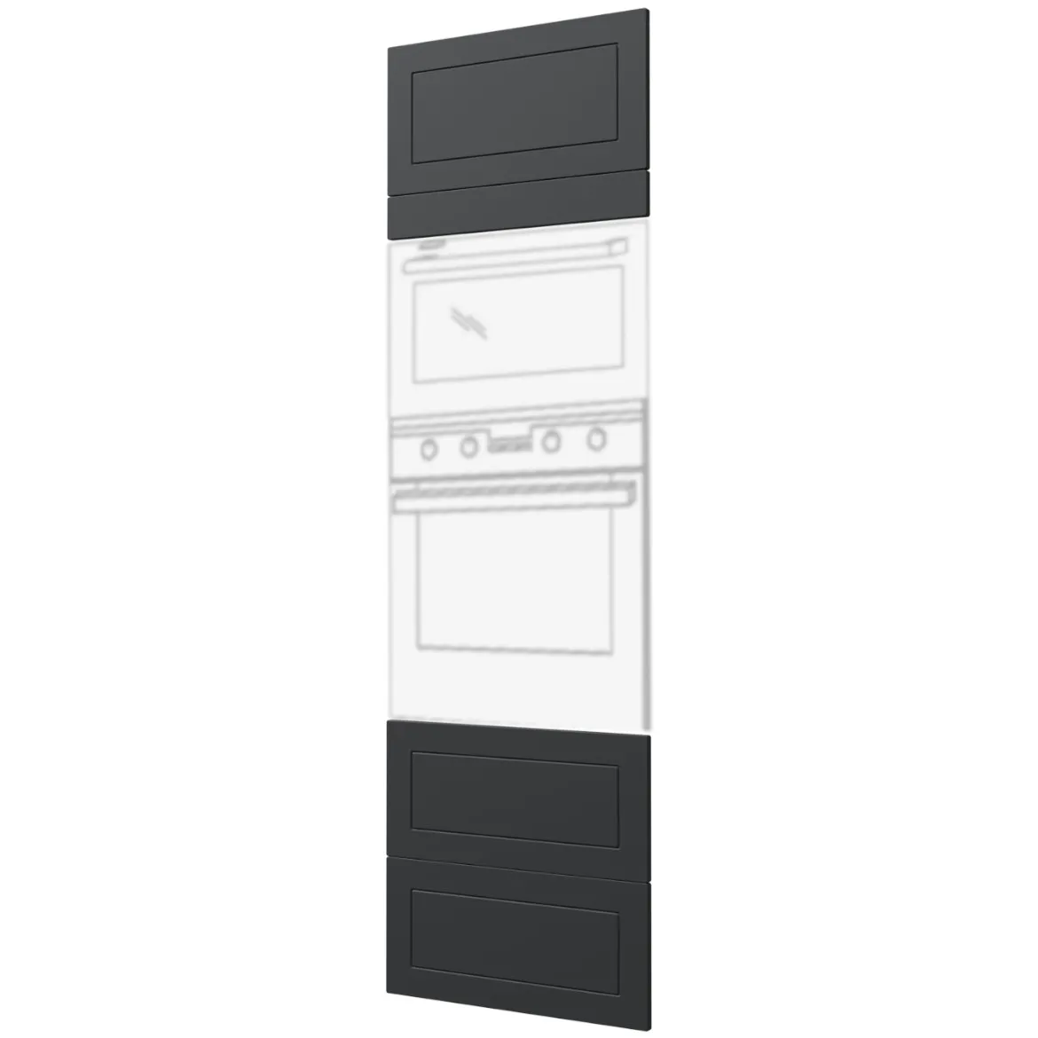 Prednja vrata Quantum D14 RU / 2M / 2E / 2H / 2A - 284 grafit