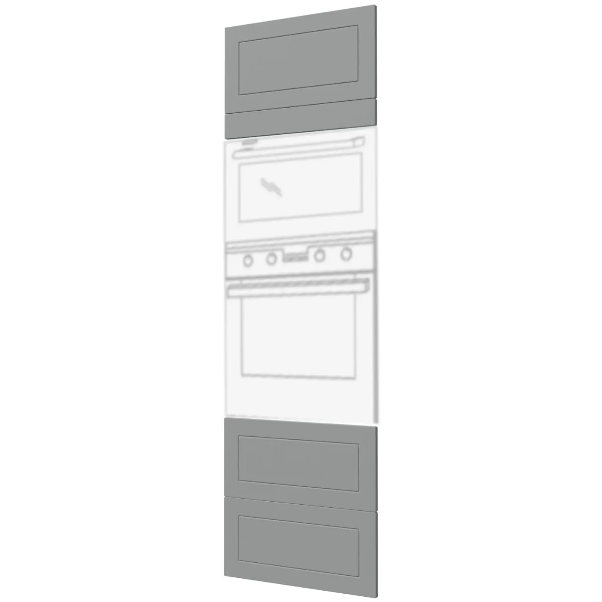 Prednja vrata Quantum D14 RU / 2M / 2E / 2H / 2A - 284 prah siva