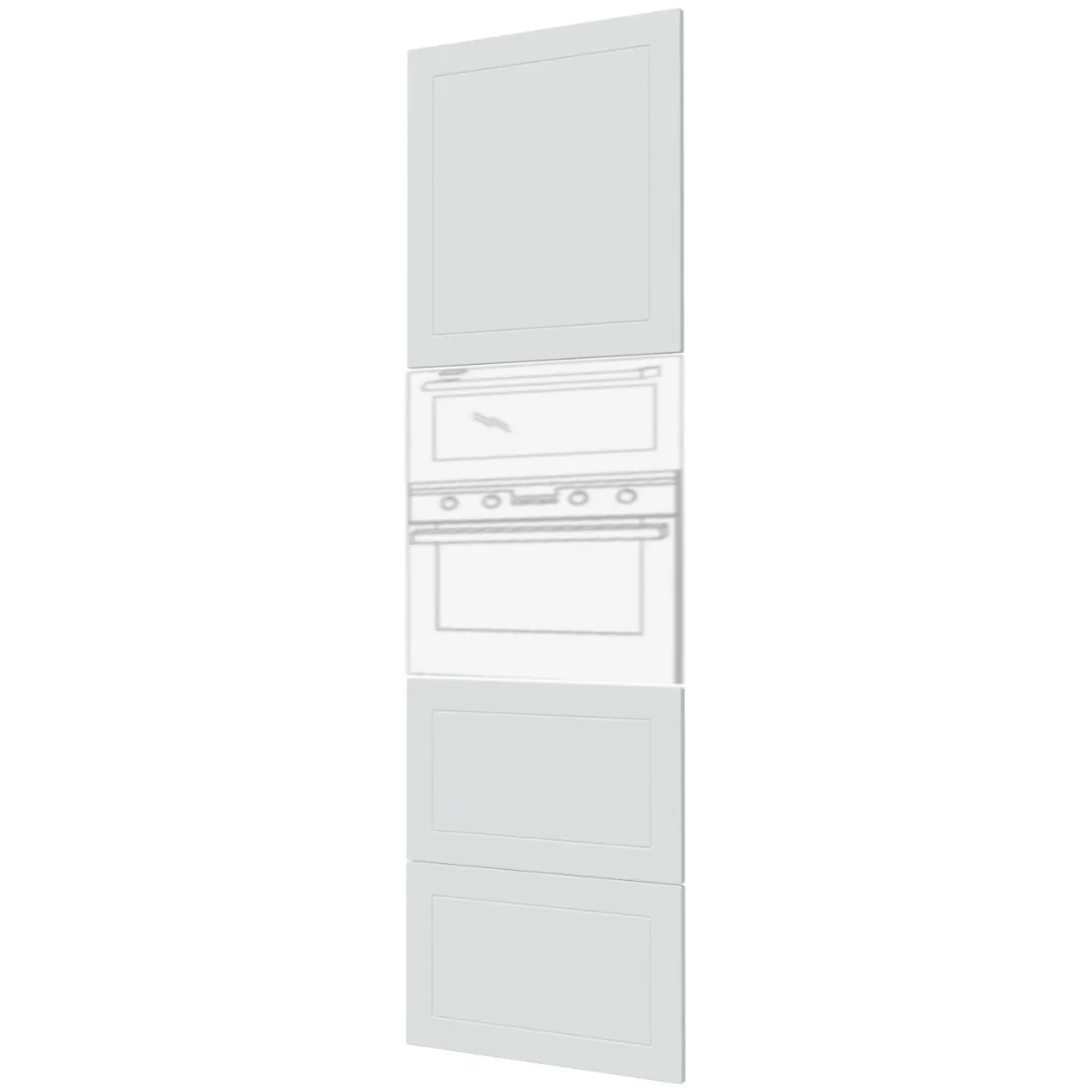 Prednja vrata Quantum D14 RU / 2M / 2E / 2H / 2A - 356 bela mat
