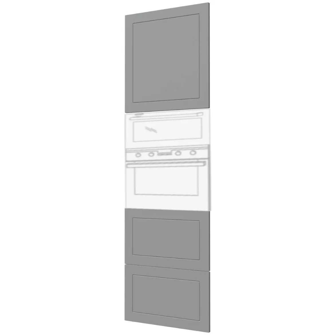 Prednja vrata Quantum D14 RU / 2M / 2E / 2H / 2A - 356 prah siva