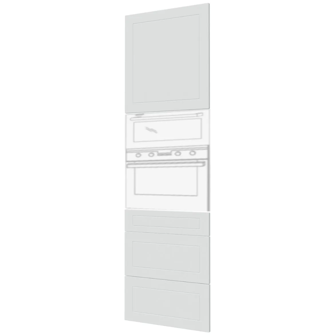 Prednja vrata Quantum D14 RU / 3M / 3E / 3H / 3A bela mat