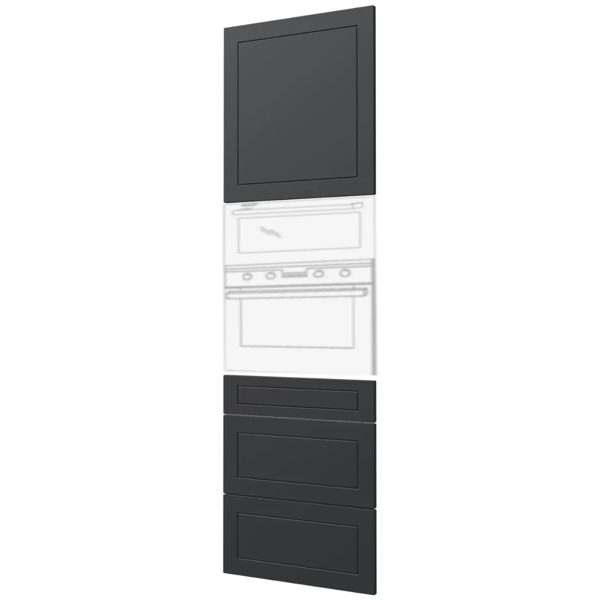 Prednja vrata Quantum D14 RU / 3M / 3E / 3H / 3A grafit
