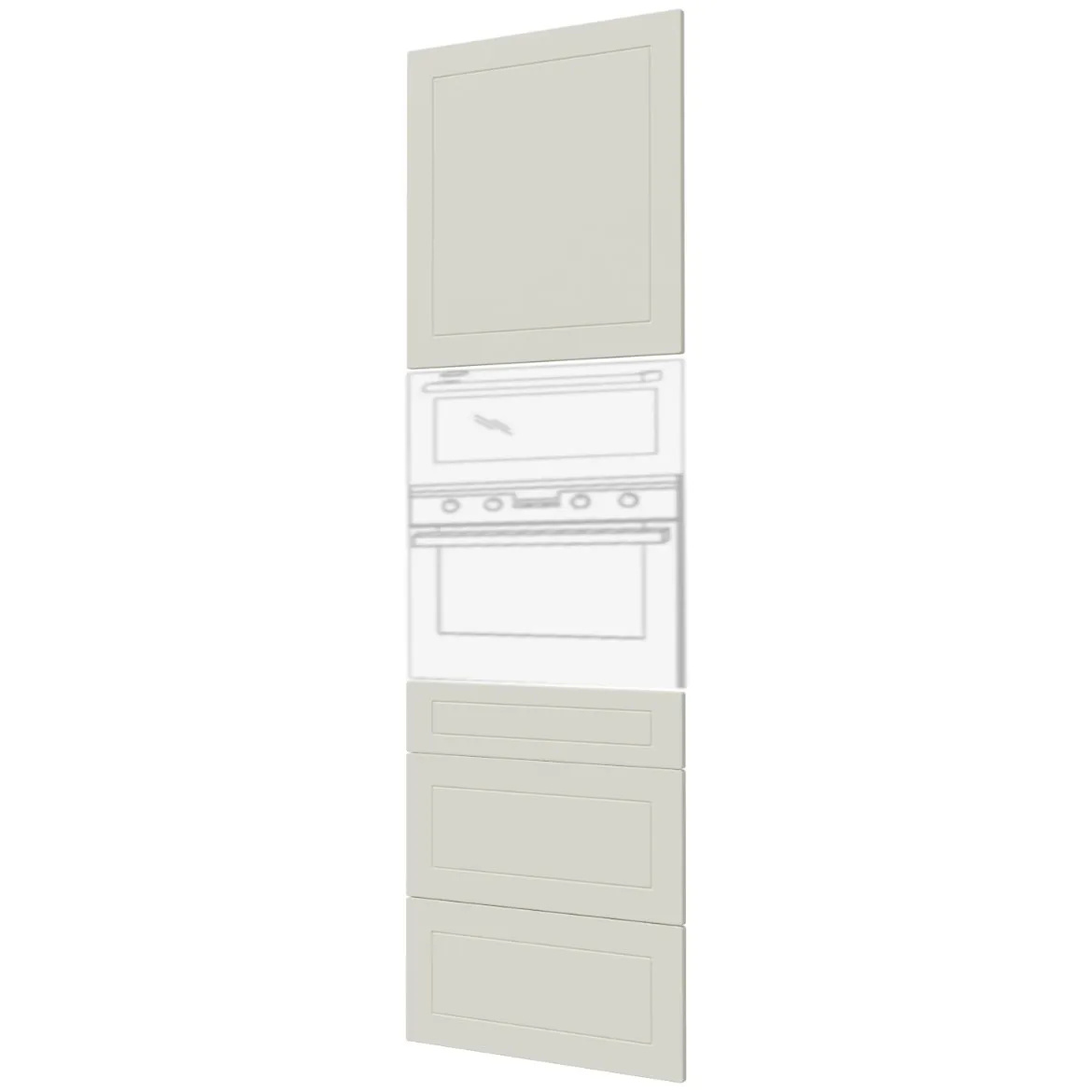 Prednja vrata Quantum D14 RU / 3M / 3E / 3H / 3A vanila mat