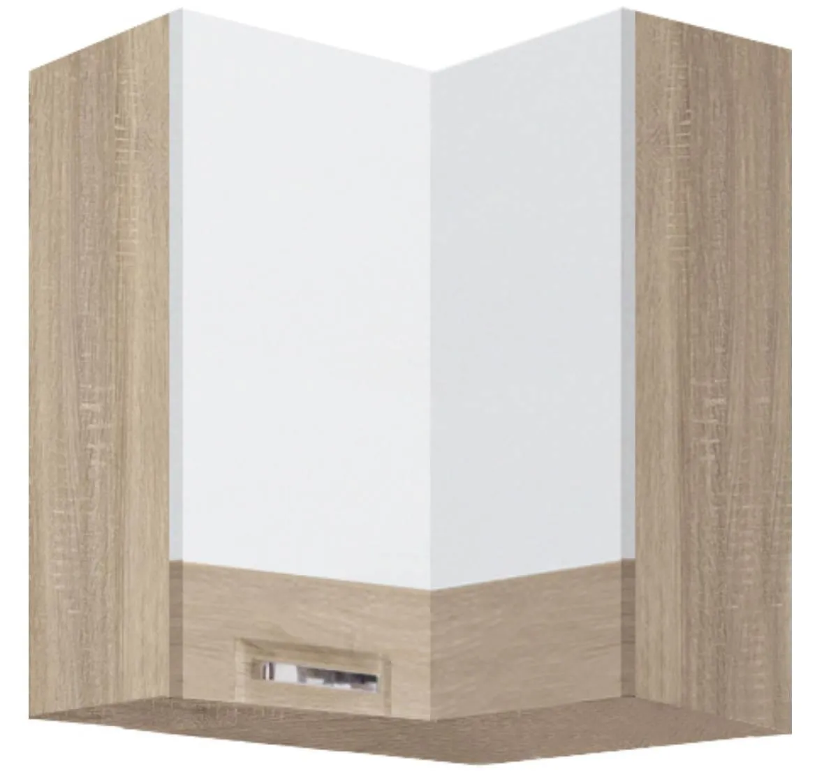 Premio 54G ugaoni kuhinjski element 1 vrata 60x60x72 cm natur (sonoma hrast)/beli